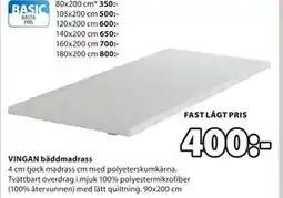 JYSK VINGAN bäddmadrass erbjuda