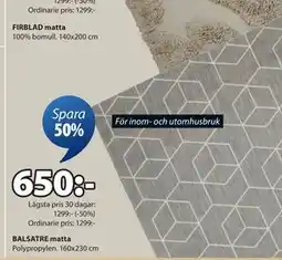 JYSK BALSATRE matta erbjuda