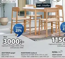 JYSK MARSTRAND matbord erbjuda