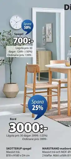 JYSK SKOTTERUP spegel erbjuda