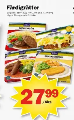 Pekås Färdigrätter erbjuda