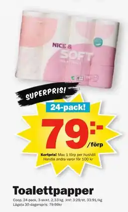 Pekås Toalettpapper, Medlemspris erbjuda