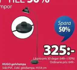 JYSK HUGO golvlampa erbjuda