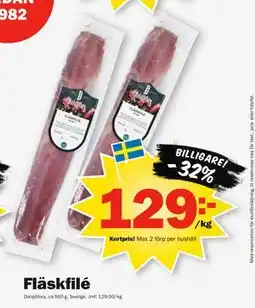 Pekås Fläskfilé, Medlemspris erbjuda