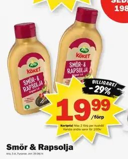 Pekås Smör & Rapsolja, Medlemspris erbjuda