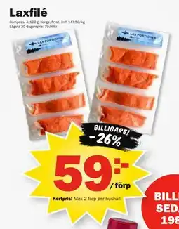 Pekås Laxfilé, Medlemspris erbjuda