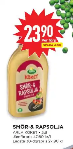 Willys SMÖR-& RAPSOLJA erbjuda