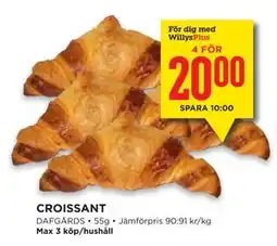 Willys CROISSANT, Medlemspris erbjuda