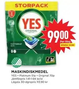 Willys MASKINDISKMEDEL erbjuda