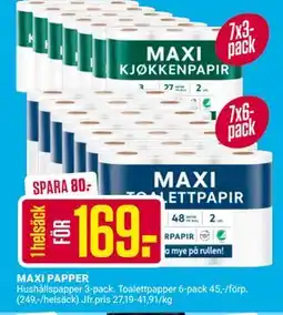 ÖoB MAXI PAPPER erbjuda