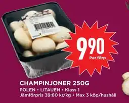 Willys Hemma CHAMPINJONER 250G erbjuda