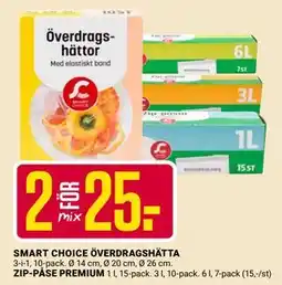 ÖoB SMART CHOICE ÖVERDRAGSHÄTTA, ZIP-PÅSE PREMIUM erbjuda