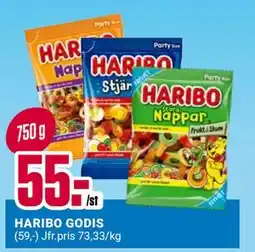 ÖoB HARIBO GODIS erbjuda