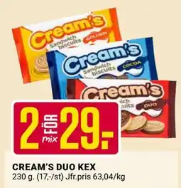 ÖoB CREAM’S DUO KEX erbjuda