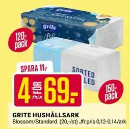 ÖoB GRITE HUSHÅLLSARK erbjuda