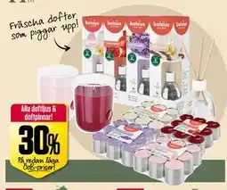 ÖoB Alla doftljus & doftpinnar! erbjuda