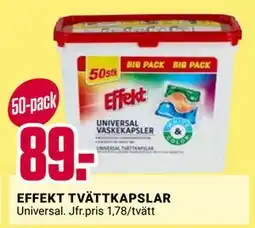 ÖoB EFFEKT TVÄTTKAPSLAR erbjuda