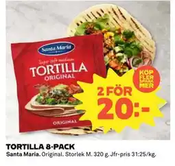 Coop Daglivs TORTILLA 8-PACK erbjuda