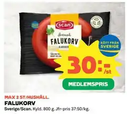 Coop Daglivs FALUKORV, Medlemspris erbjuda