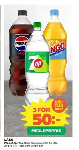 Coop Daglivs LÄSK, Medlemspris erbjuda