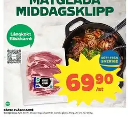 Coop Daglivs FÄRSK FLÄSKKARRÉ erbjuda