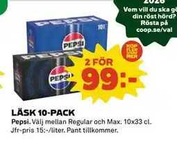 Coop Daglivs LÄSK 10-PACK, Medlemspris erbjuda