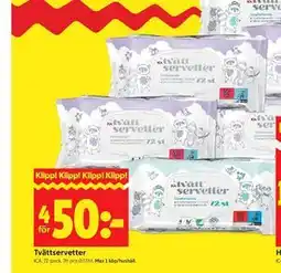 ICA Kvantum Tvättservetter erbjuda