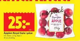 ICA Kvantum Äpplen Royal Gala i påse erbjuda