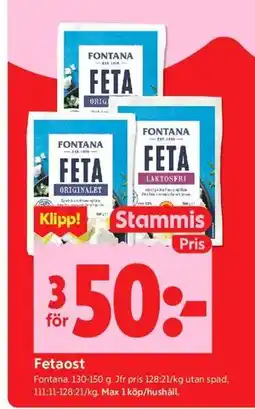 ICA Kvantum Fetaost, Medlemspris erbjuda