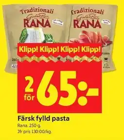 ICA Kvantum Färsk fylld pasta erbjuda