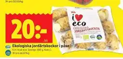 ICA Kvantum Ekologiska jordärtskockor i påse erbjuda