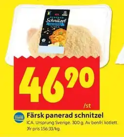 ICA Kvantum Färsk panerad schnitzel erbjuda