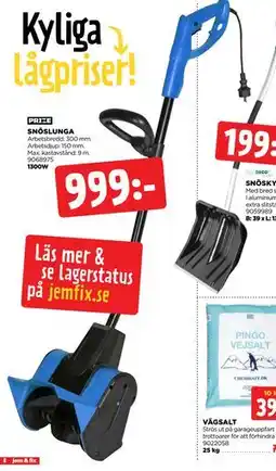 Jem&Fix SNÖSLUNGA erbjuda