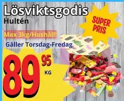 Supergrossen Lösviktsgodis erbjuda