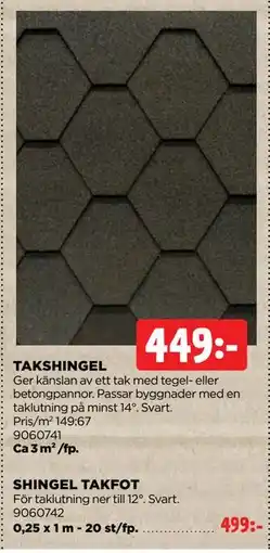 Jem&Fix SHINGEL TAKFOT erbjuda