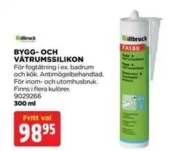 Jem&Fix BYGG- OCH VÅTRUMSSILIKON erbjuda