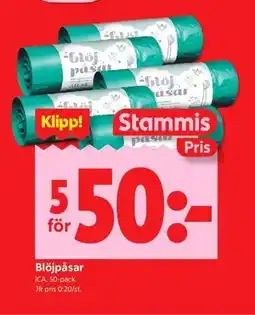 ICA Kvantum Blöjpåsar, Medlemspris erbjuda