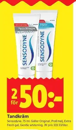 ICA Kvantum Tandkräm erbjuda