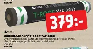 Jem&Fix UNDERLAGSPAPP T-ROOF YAP 2200 erbjuda