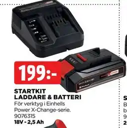 Jem&Fix STARTKIT LADDARE & BATTERI erbjuda