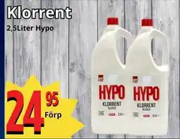 Supergrossen Klorrent erbjuda