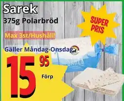 Supergrossen Sarek erbjuda
