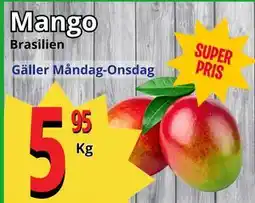 Supergrossen Mango erbjuda