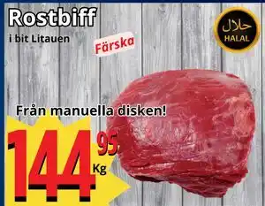 Supergrossen Rostbiff erbjuda