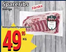 Supergrossen Spareribs erbjuda