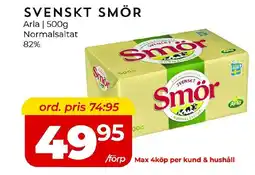Matrix Butikerna Arla Svenskt smör erbjuda