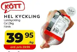 Matrix Butikerna Hel kyckling erbjuda