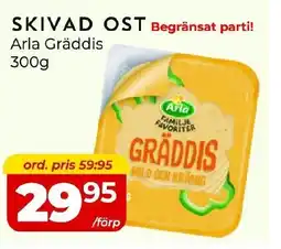 Matrix Butikerna Arla Gräddis Skivad ost erbjuda