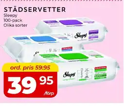 Matrix Butikerna Sleepy Städservetter erbjuda