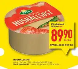 Willys Hushållsost erbjuda